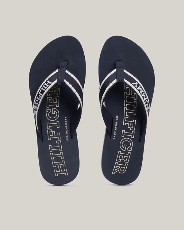  Sandalias De dedo Chancletas Mujer TOMMY HILFIGER Azul FW0FW07905
