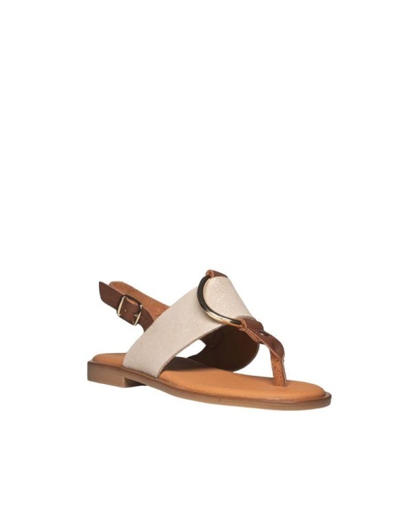 RKS Sandalias De dedo Abiertas Mujer Oro MUSAKA 01