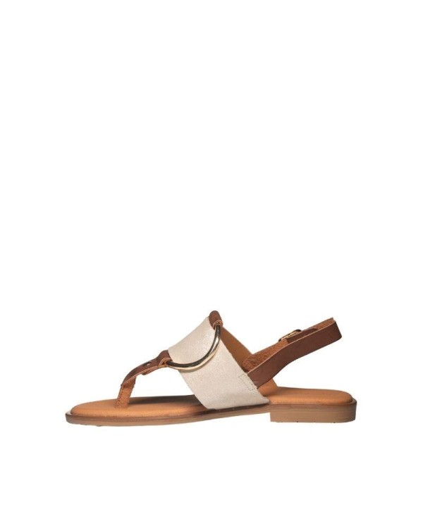 RKS Sandalias De dedo Abiertas Mujer Oro MUSAKA 01