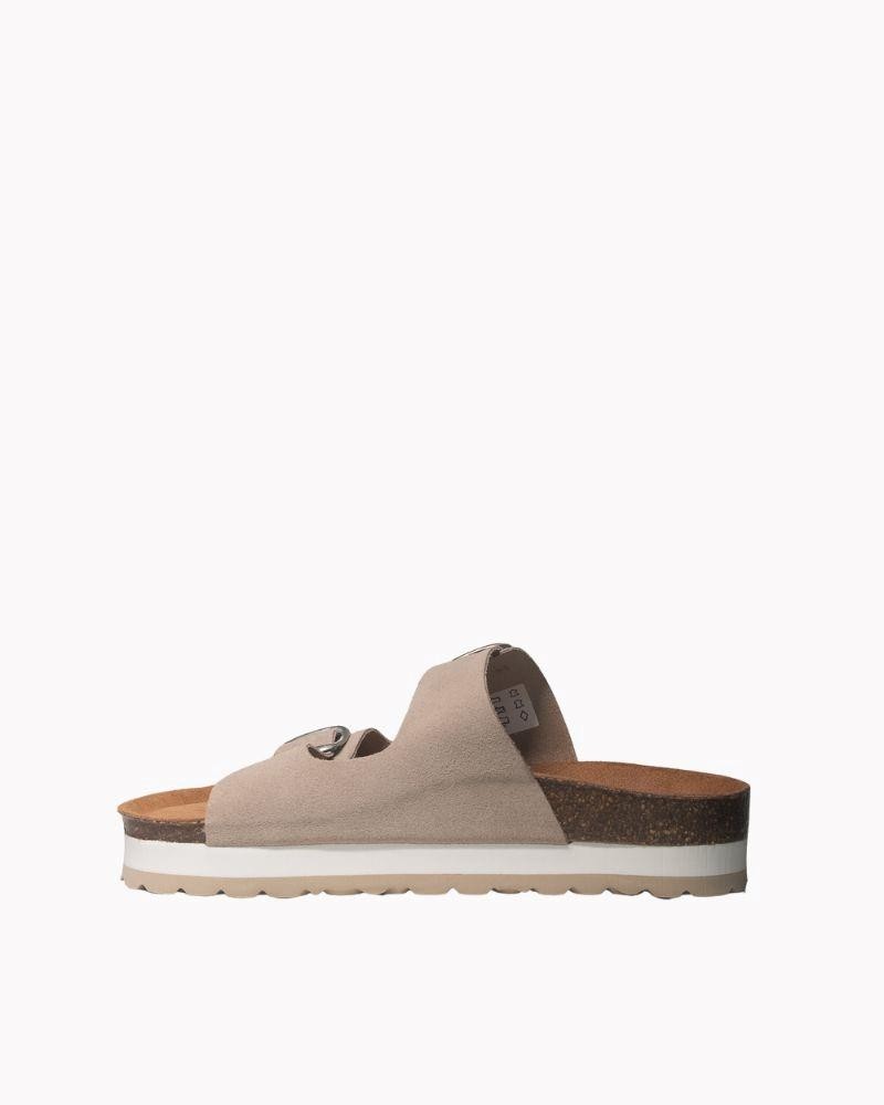 RKS Sandalias Abiertas Mujer Beige 11097