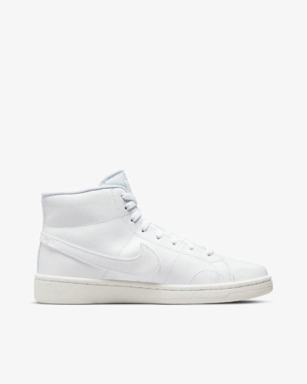 Zapatillas deportivas altas blancas de mujer Nike Court Royale 2, look casual y versátil