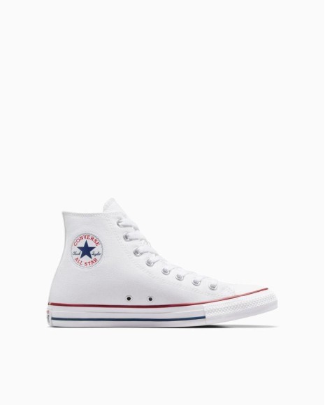 Zapatillas blancas de lona mujer Converse All Star, diseño clásico y versátil
