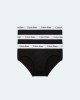 Ropa interior Slips Hombre CALVIN KLEIN Negro 0000U2661G 3P HIP BRIEF