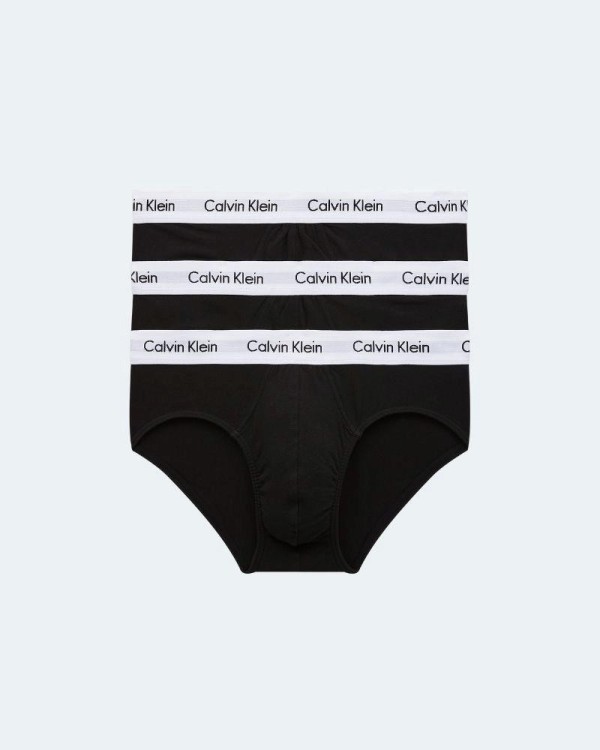 Ropa interior Slips Hombre CALVIN KLEIN Negro 0000U2661G 3P HIP BRIEF