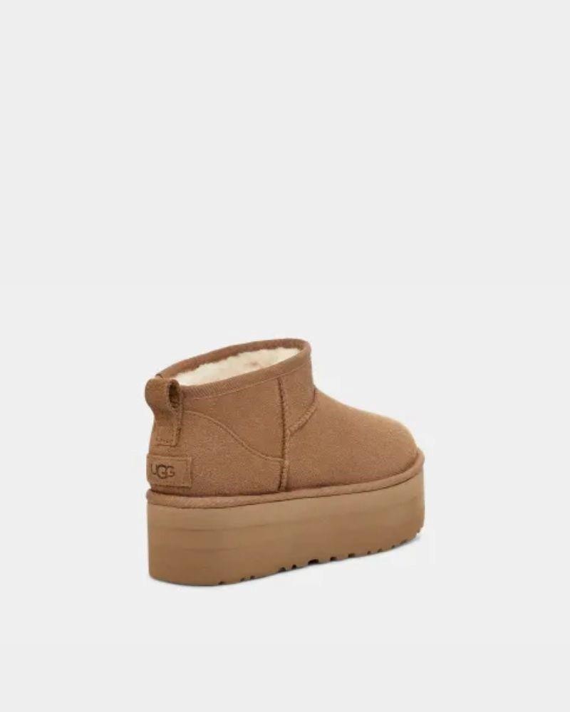 Botas australianas mujer con plataforma marrón