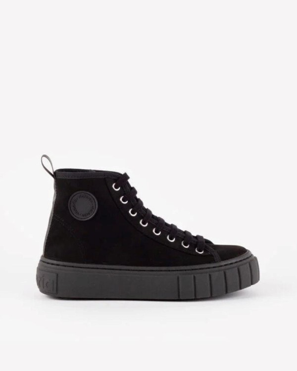 Zapatillas urbanas de mujer en negro Victoria, diseño moderno y casual