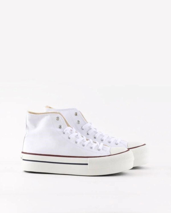 Zapatillas blancas de mujer Victoria Tribu, diseño urbano y moderno