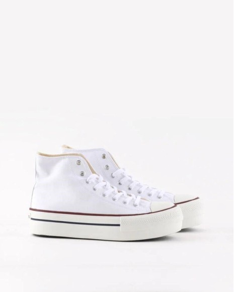 Zapatillas blancas de mujer Victoria Tribu, diseño urbano y moderno