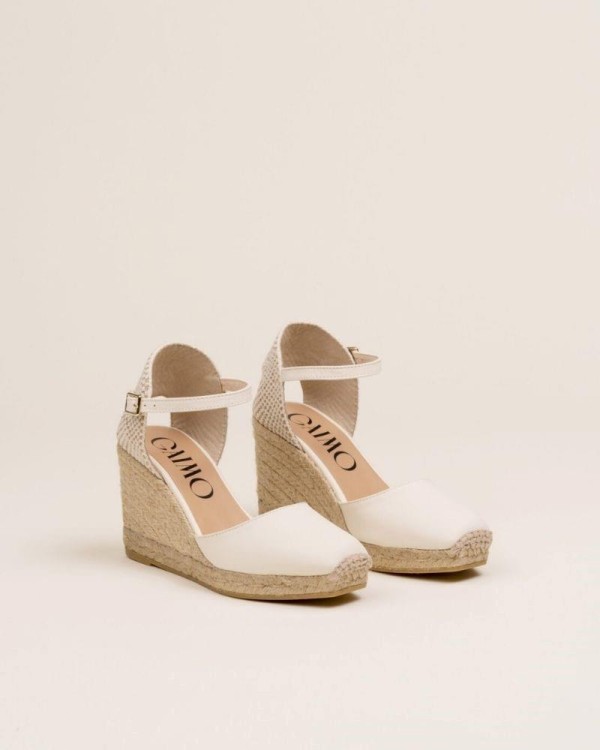  Sandalias Alpargatas Mujer Gaimo Blanco YOSIE