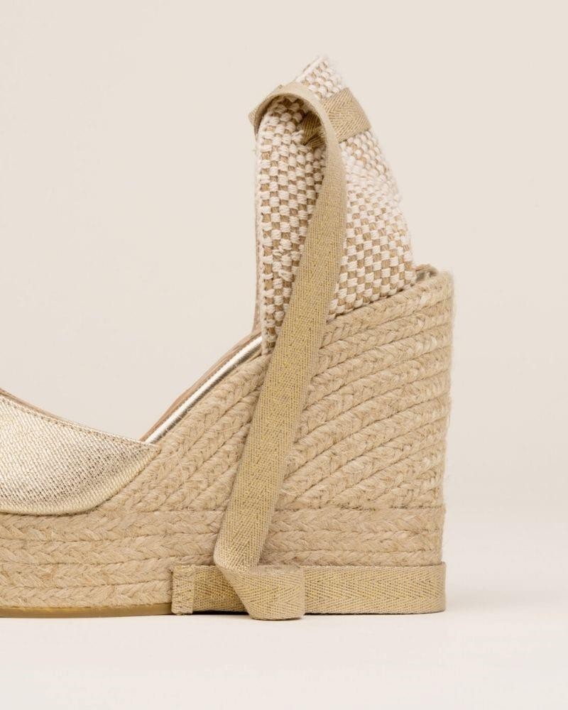 Sandalias Alpargatas Mujer Gaimo Oro TEDIE