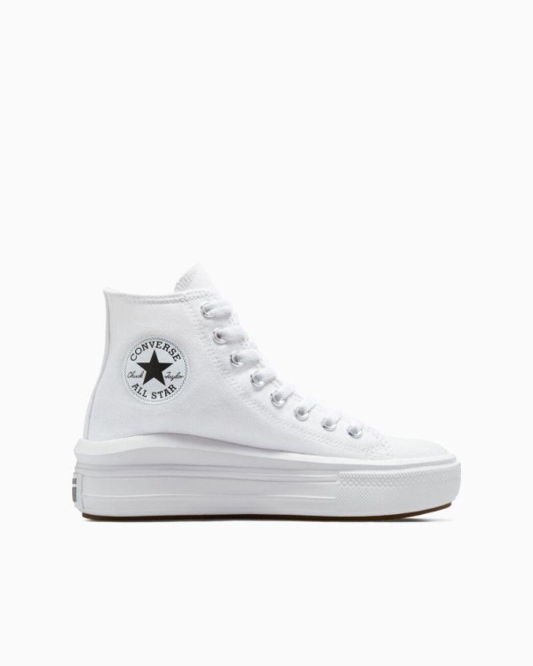 Zapatillas blancas de lona mujer Converse Chuck Taylor, diseño urbano y cómodo