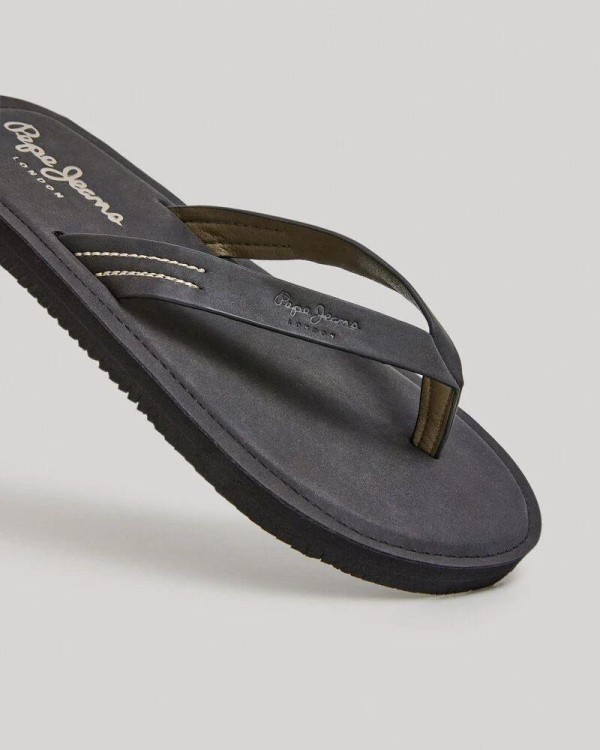  Sandalias Abiertas Chancletas Hombre PEPE JEANS Negro PMS70141 SURF ISLAND
