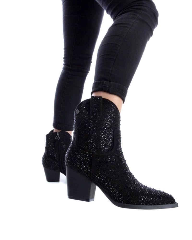 XTI Botines Cowboy Mujer Negro 141723