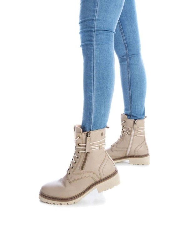 CARMELA Botines Militares Mujer Beige 161028