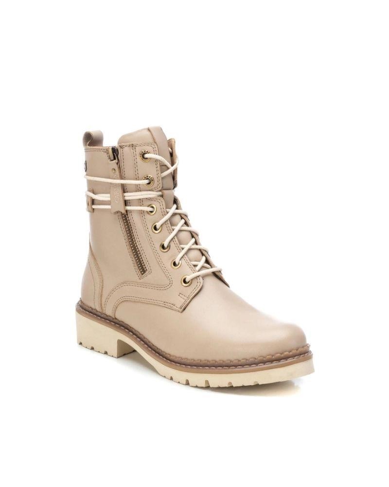 CARMELA Botines Militares Mujer Beige 161028