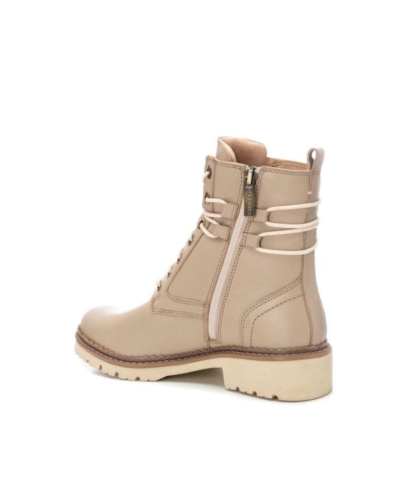 CARMELA Botas Militares Mulher Bege 161028