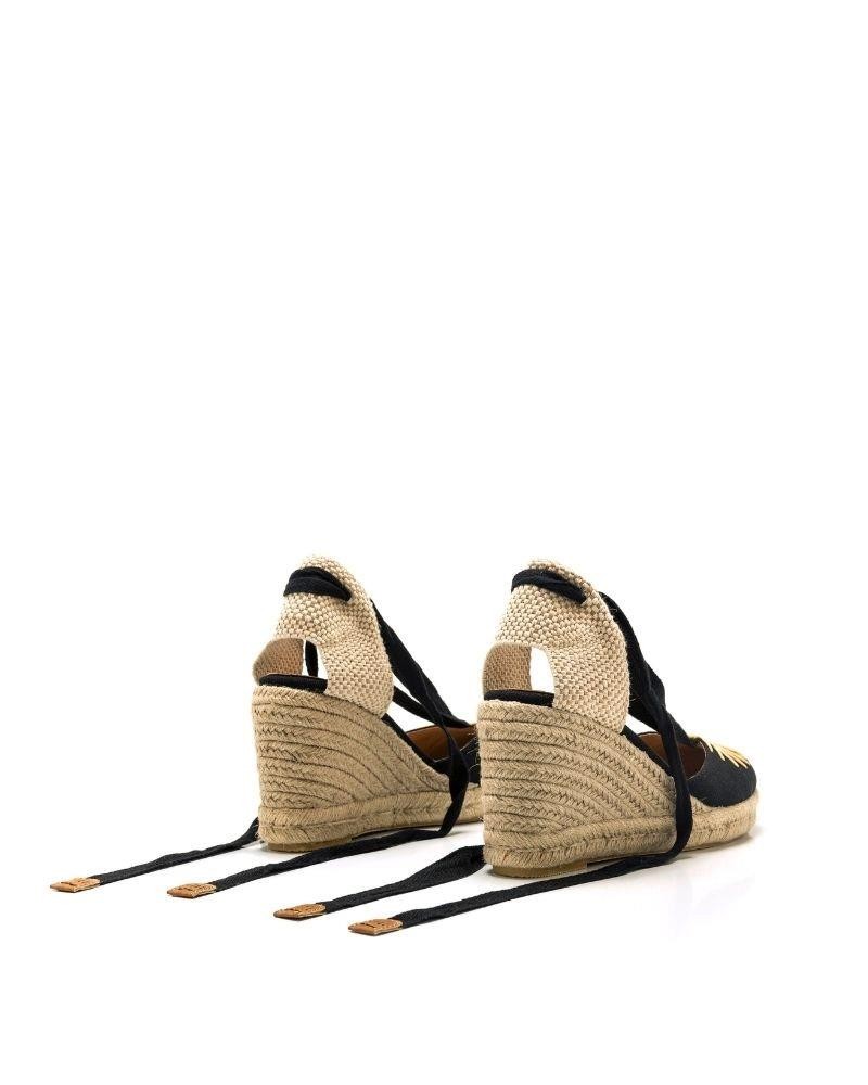  Sandalias Alpargatas Mujer MUSTANG Negro 52799