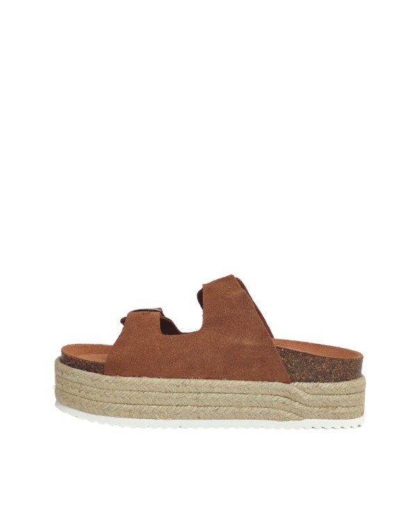  Sandalias Abiertas Mujer RKS Marrón 11913