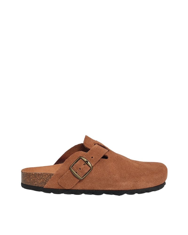 Sandalias planas RKS marrones para mujer, clásicas y modernas