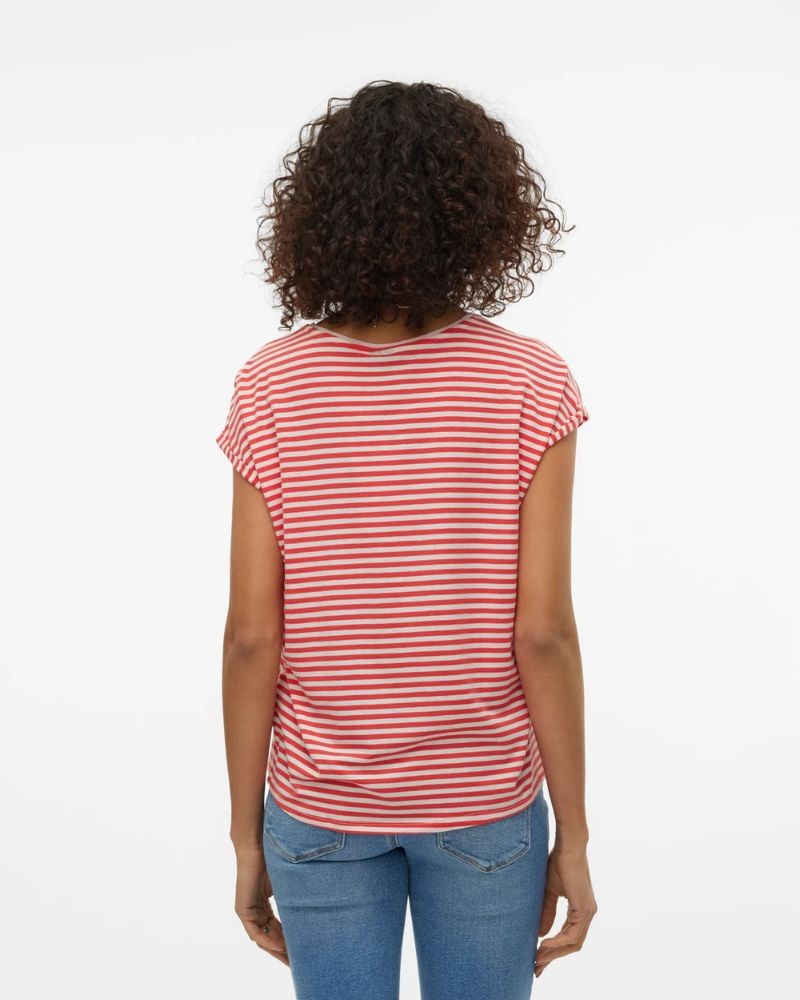  Camisetas Manga corta Mujer VERO MODA Rojo 10284469 MAVA