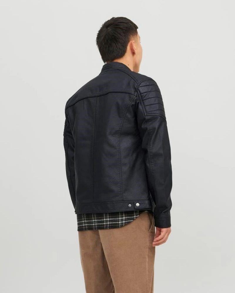 JACK AND JONES Casacos Manga comprida Homem Preto 12147218 ROCKY
