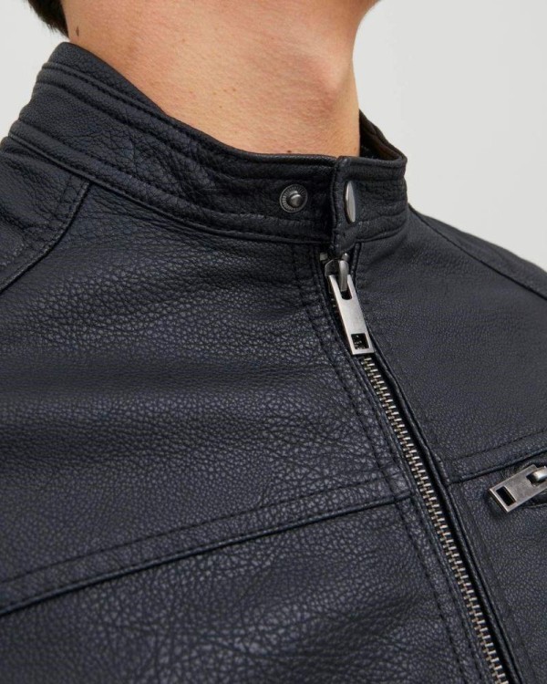 JACK AND JONES Casacos Manga comprida Homem Preto 12147218 ROCKY