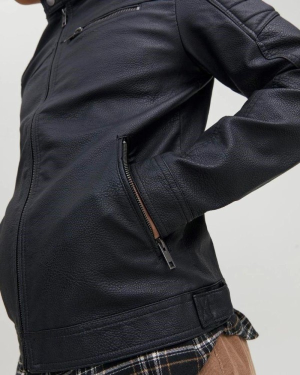 JACK AND JONES Casacos Manga comprida Homem Preto 12147218 ROCKY