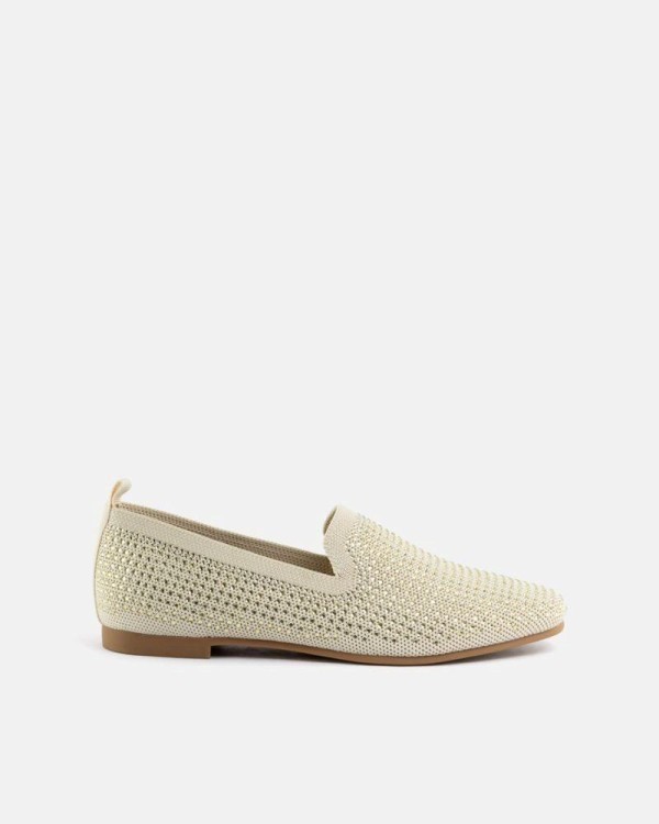 LA STRADA Zapatos Mocasines Mujer Beige 2021004