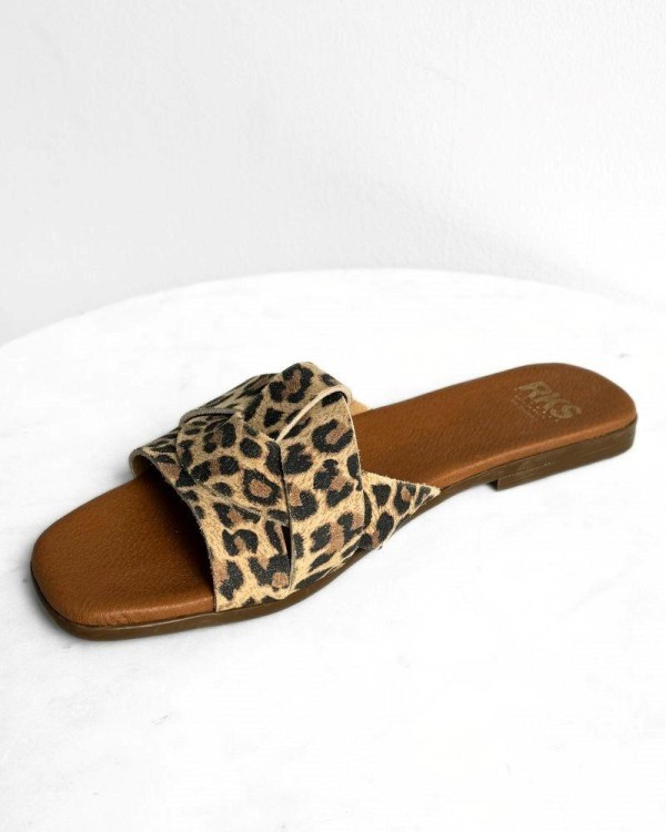 Sandálias Abertas Mulher RKS Animal Print 5540