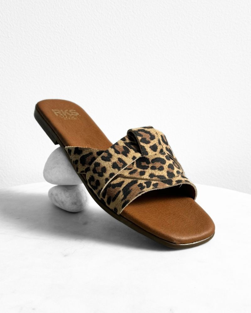Sandálias Abertas Mulher RKS Animal Print 5540