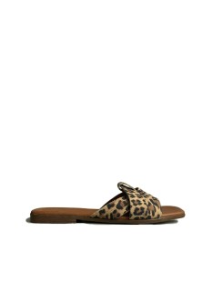 Sandálias Abertas Mulher RKS Animal Print 5540