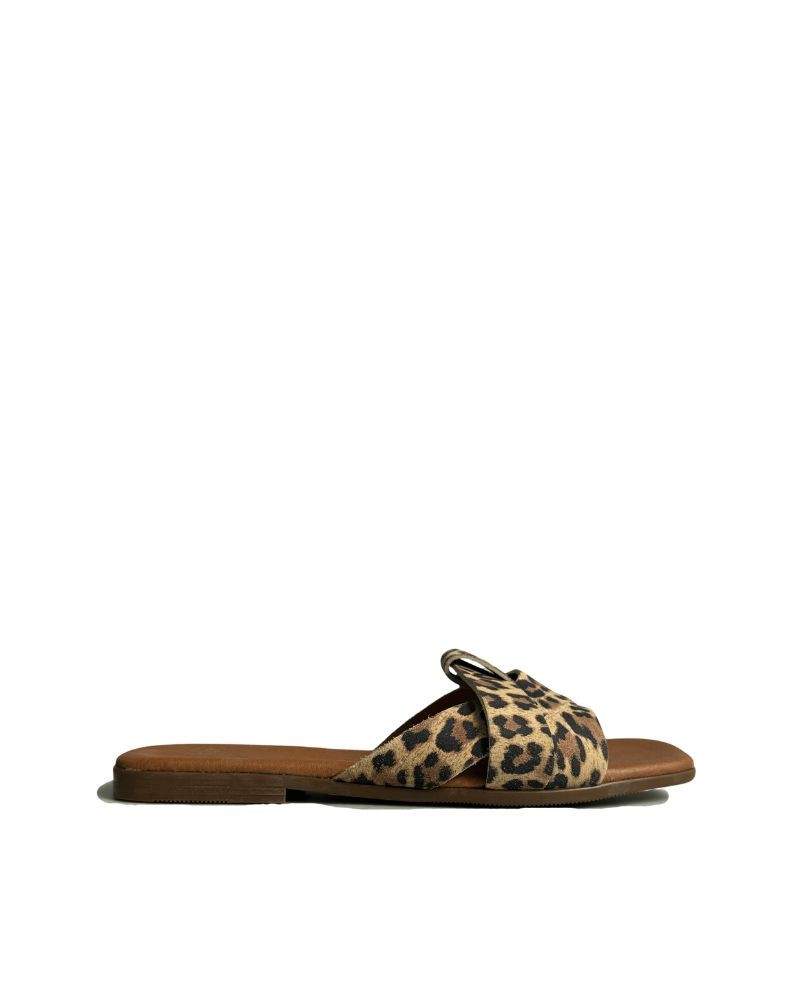 Sandálias Abertas Mulher RKS Animal Print 5540