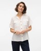 VERO MODA Camisas Manga corta Mujer Blanco 10310139 BUMPY