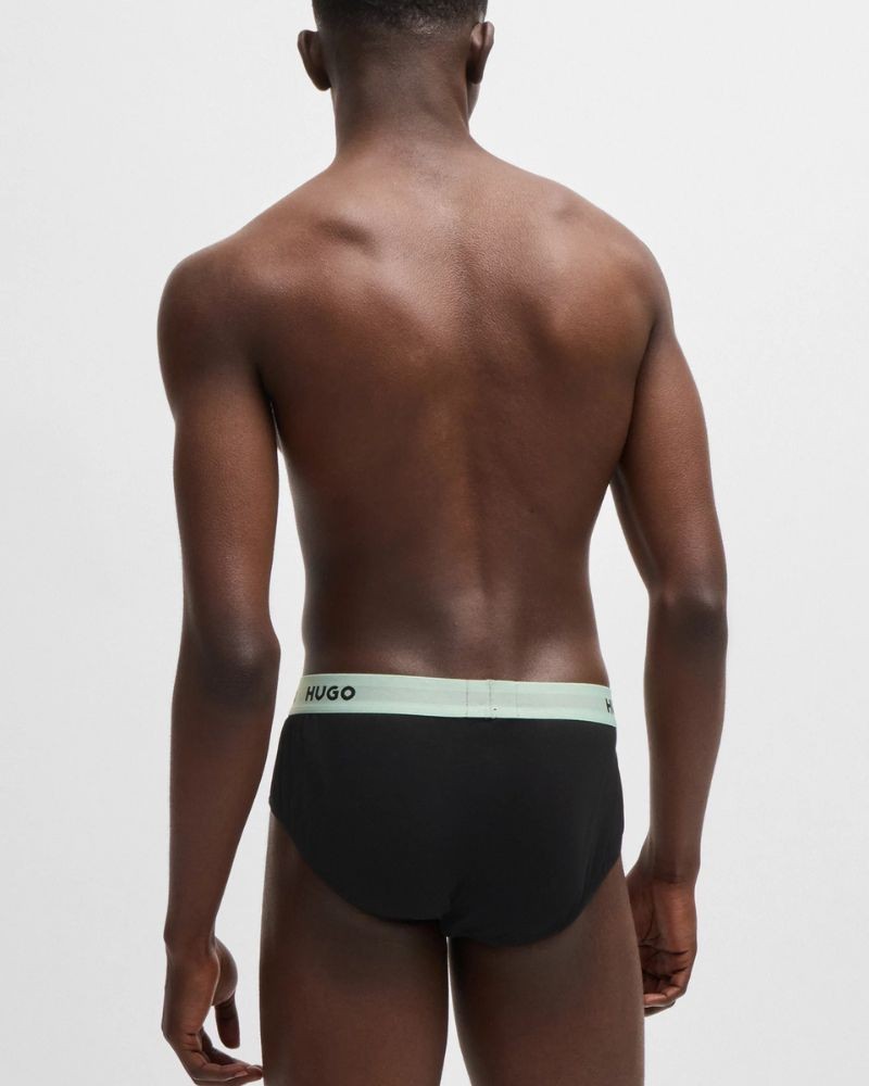 Cuecas HUGO Homem Preto 50517879 Lote de 3