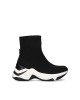 Zapatillas altas mujer negro Exe