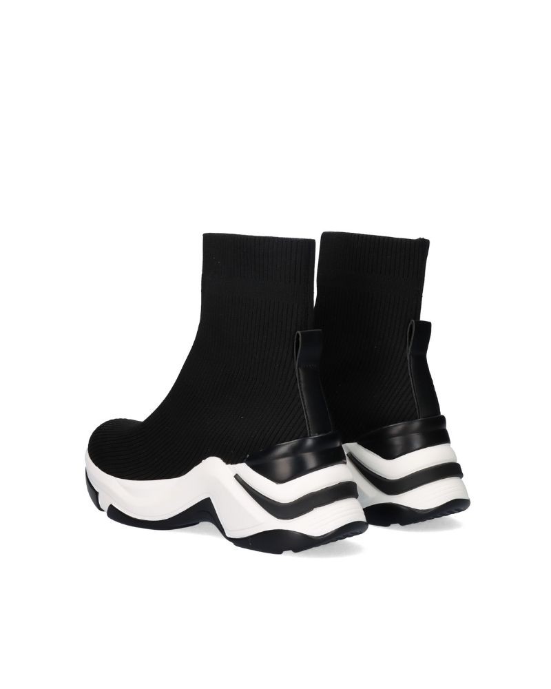 Zapatillas altas mujer negro Exe