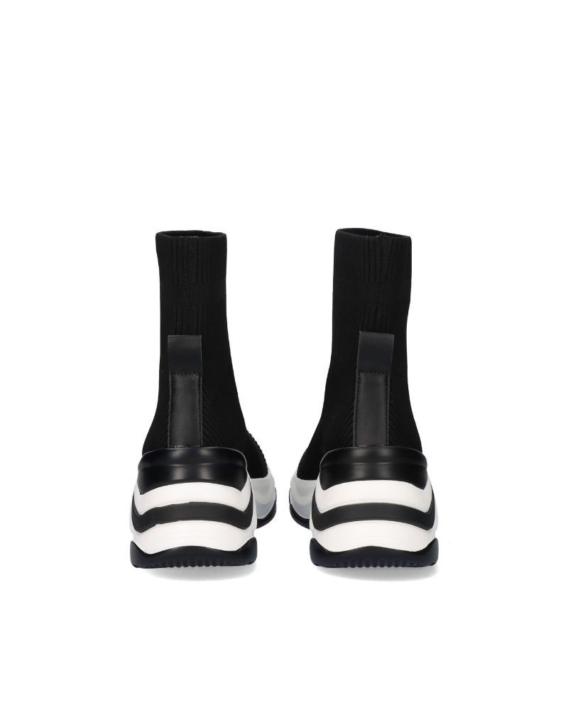 Zapatillas altas mujer negro Exe