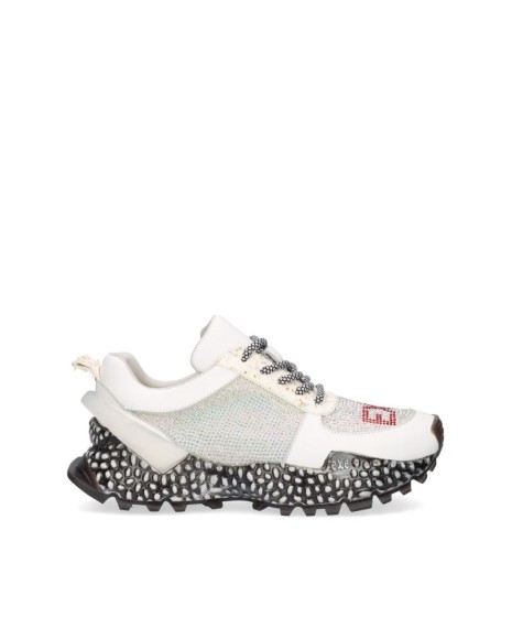 Zapatillas blancas mujer Exe modelo SY670, estilo único y casual