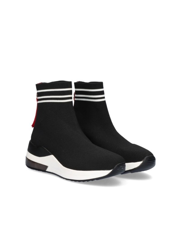 Zapatillas altas mujer negro Exe