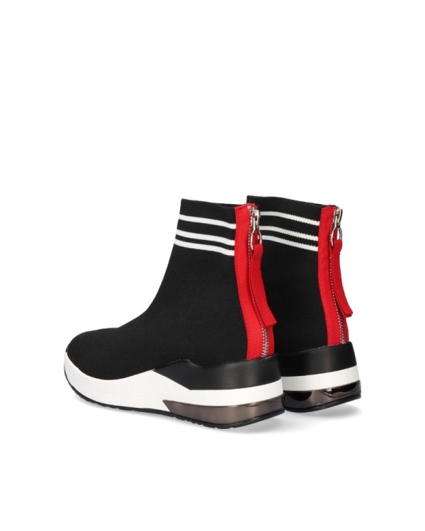 Zapatillas altas mujer negro Exe