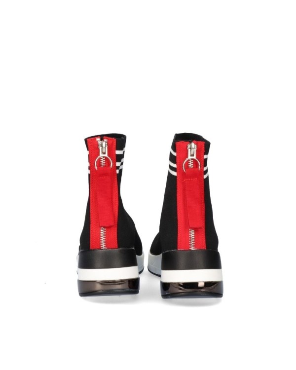 Zapatillas altas mujer negro Exe