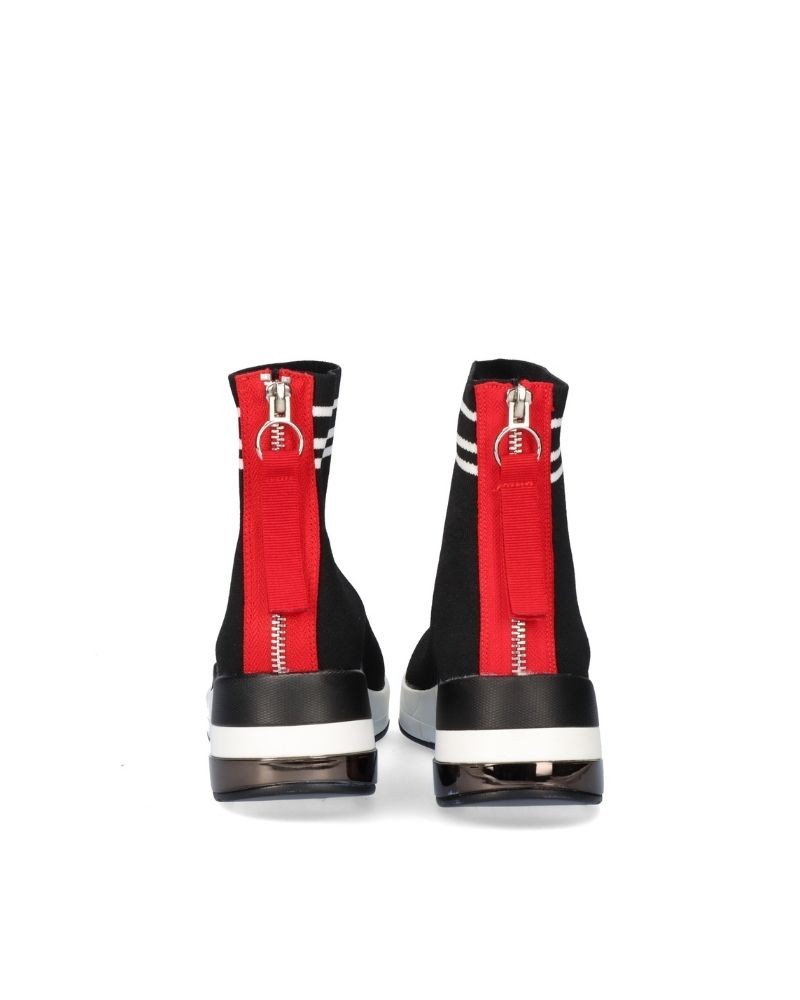 Zapatillas altas mujer negro Exe
