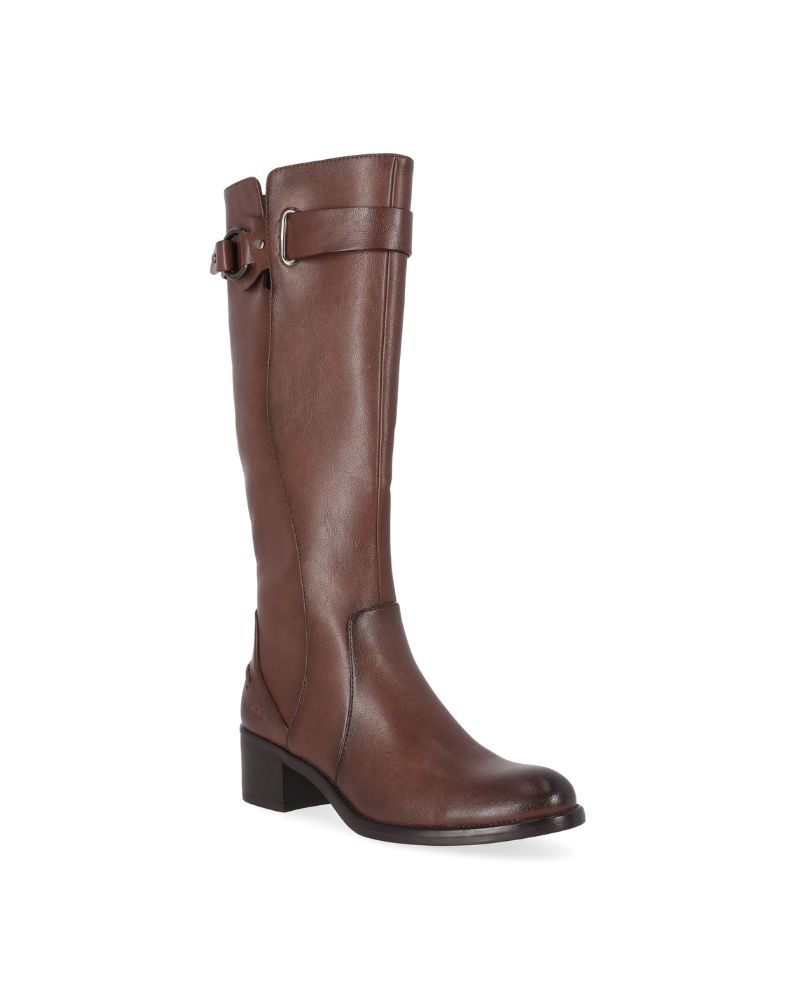 Botas altas femininas Chika castanhas