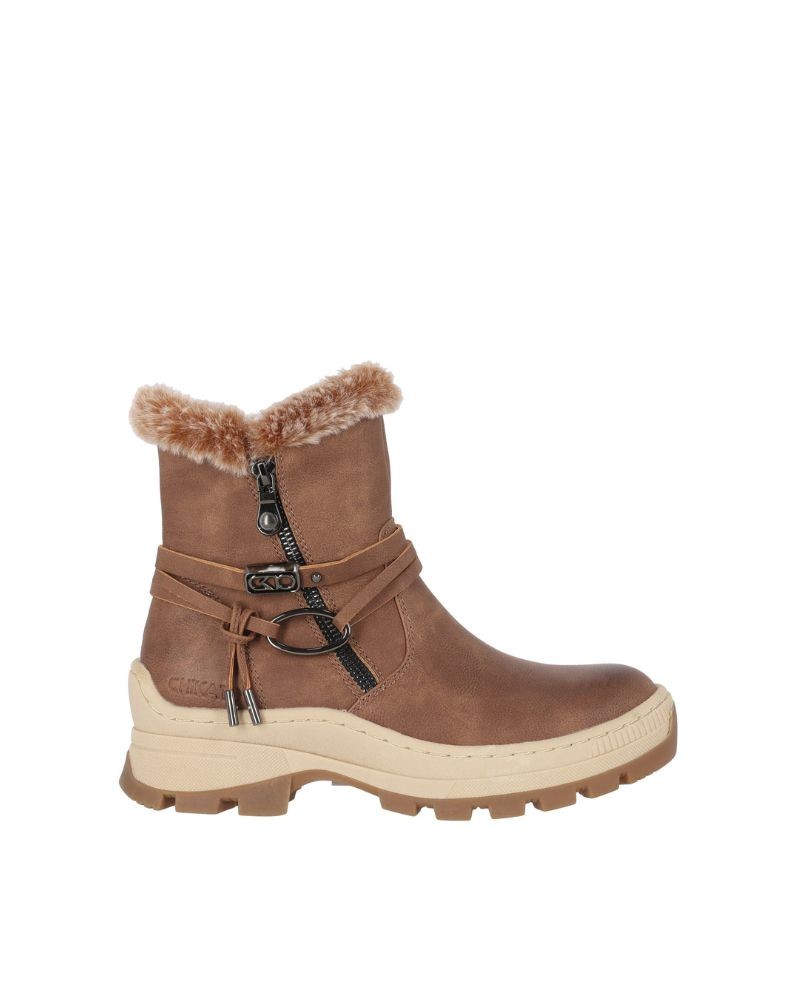 CHIKA 10 Botas Mulher Castanho GLITTER 01