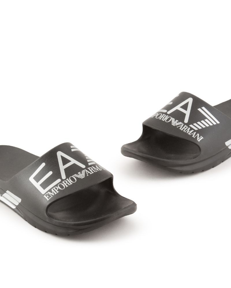  Sandalias Chancletas Hombre EA7 Negro XBP008 XK337