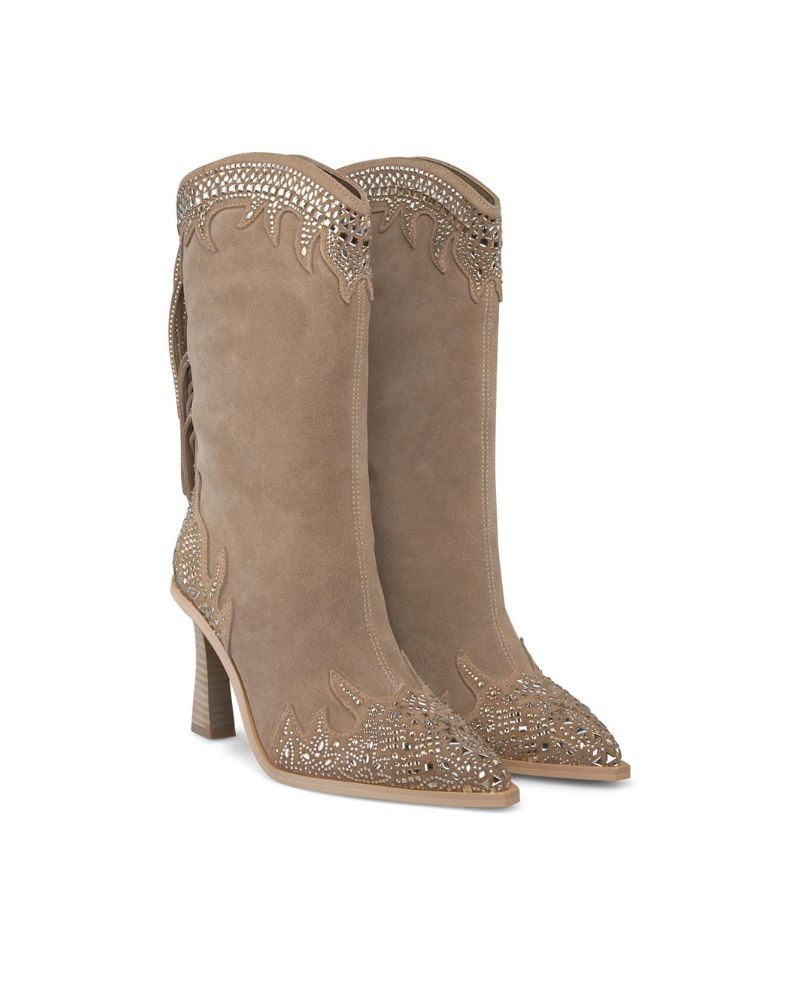 Botas de mujer beige Alma en Pena