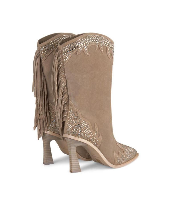 Botas de mujer beige Alma en Pena