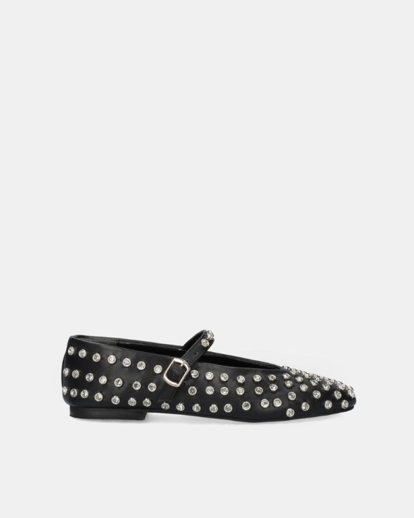 EXE Sapatos Bailarinas Mulher Preto M15 01