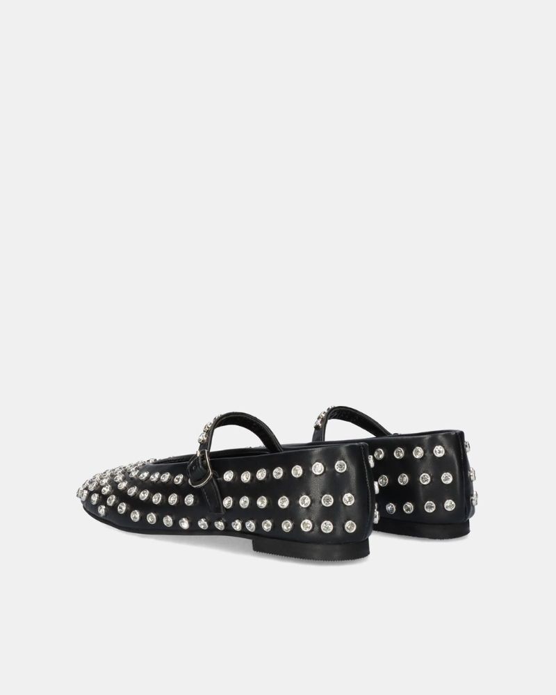 EXE Zapatos Bailarinas Mujer Negro M15 01