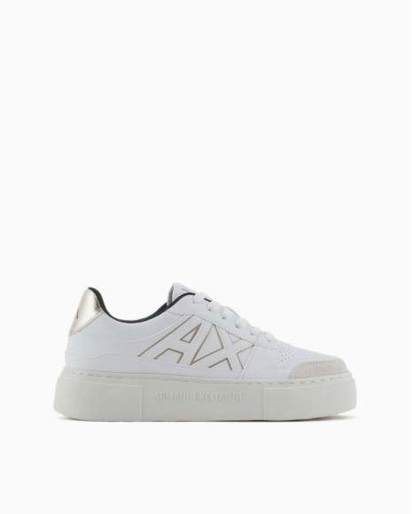 Sneaker branco mulher Armani Exchange Black Friday calçado casual